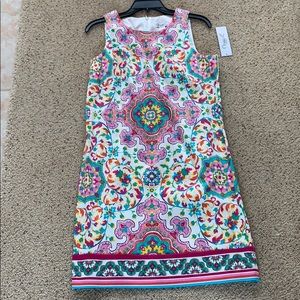 Never been worn pink multicolor dress